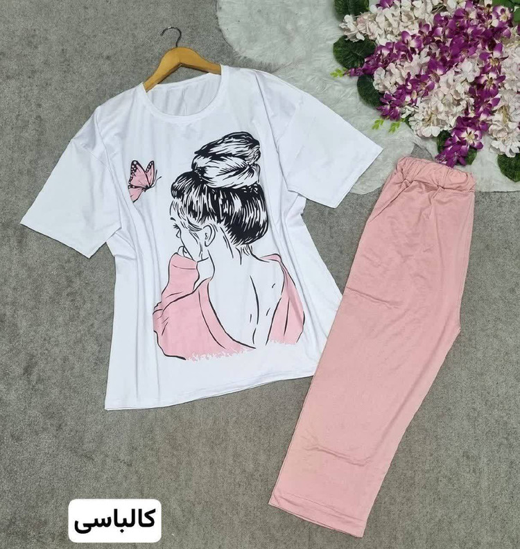 ست دختر جنس: اسپان پنبه زرشکی - سبز،تیره - صورتی - طوسی،سورمه - قرمز - مشکی - نسکافه - کاربنی - کالباسی - کرمی - یشمی فری سایز زنانه دخترانه