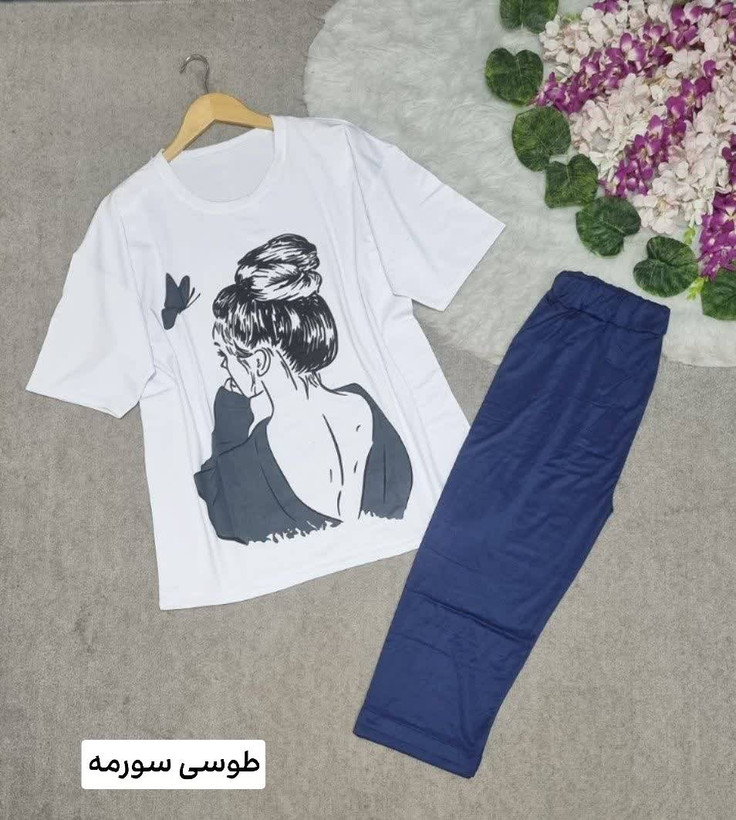 ست دختر جنس: اسپان پنبه زرشکی - سبز،تیره - صورتی - طوسی،سورمه - قرمز - مشکی - نسکافه - کاربنی - کالباسی - کرمی - یشمی فری سایز زنانه دخترانه