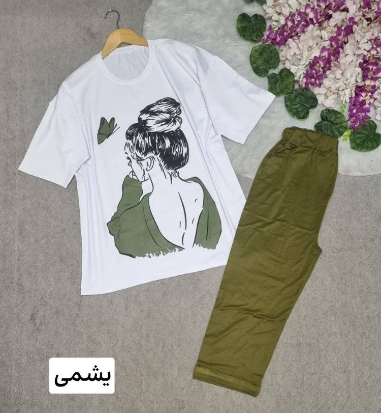ست دختر جنس: اسپان پنبه زرشکی - سبز،تیره - صورتی - طوسی،سورمه - قرمز - مشکی - نسکافه - کاربنی - کالباسی - کرمی - یشمی فری سایز زنانه دخترانه