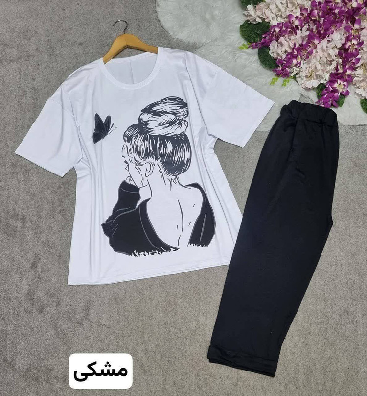ست دختر جنس: اسپان پنبه زرشکی - سبز،تیره - صورتی - طوسی،سورمه - قرمز - مشکی - نسکافه - کاربنی - کالباسی - کرمی - یشمی فری سایز زنانه دخترانه