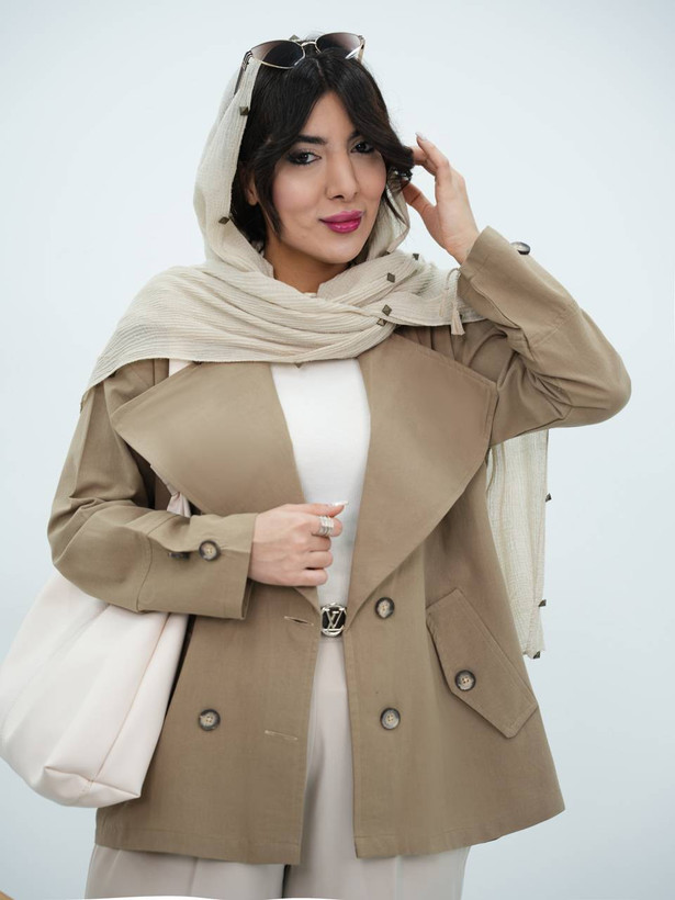 کت یقه انگلیسی لنین جنس : لنین نچرال مشکی, شکلاتی, سورمهای, صورتی, نسکافهای, آبی, پستهای فری سایز زنانه