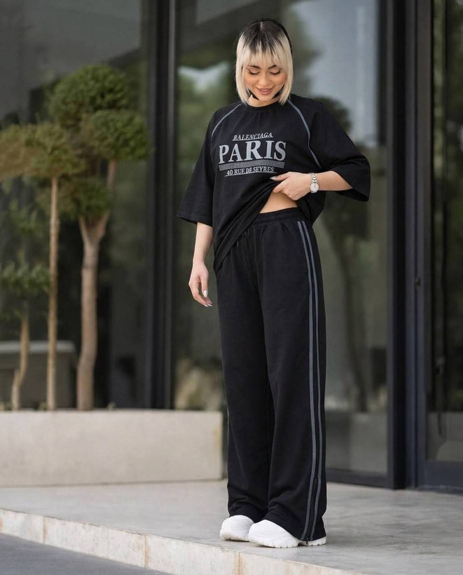 ست paris جنس : شانتون کبریتی سبک و خنک فری سایز زنانه