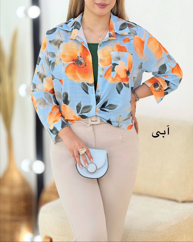 شومیز نازارگل جنس : نخی وارداتی بسیار با کیفیت مشکی, سبز, صورتی, آبی تیره, موکا, ابی روشن فری سایز زنانه