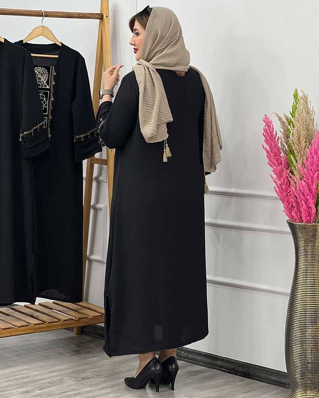 مدل دلارام جنس : شانتون با کیفیت مشکی فری سایز زنانه