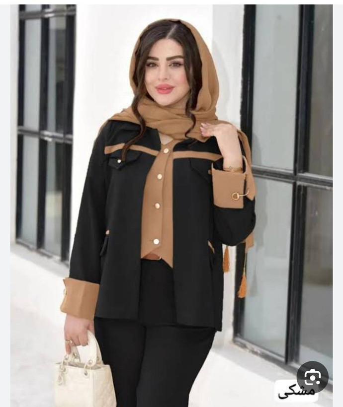 ۲تیکه دلداده جنس : سوپرمازراتی اعلا مشکی, قهوه ای, نسکافه ای فری سایز زنانه