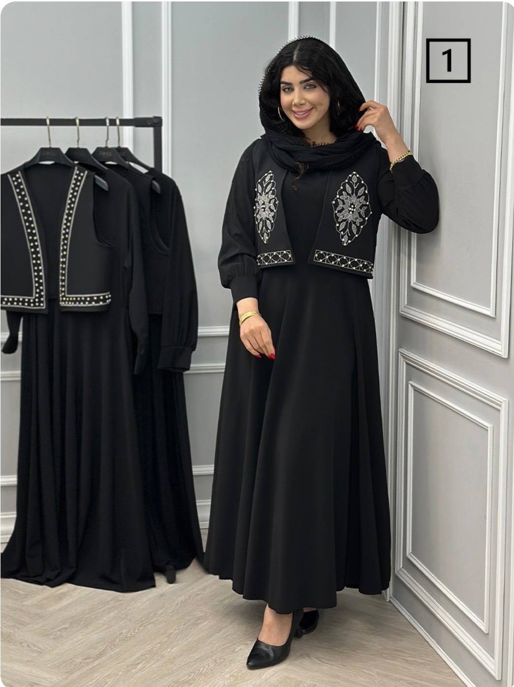 پیراهن و جلیقه پریزاد جنس : پیراهن بوگاتی جلیقه مازراتی طرح لوزی, طرح حاشیه نگین فری سایز زنانه