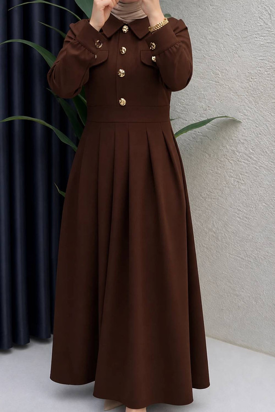 پیراهن بلند ساره جنس : الیزه درجه یک مشکی, شکلاتی, سبز, زرشکی, آبی, بنتون, کرم, طوسی, بنفش, کاربنی, پنککی فری سایز زنانه