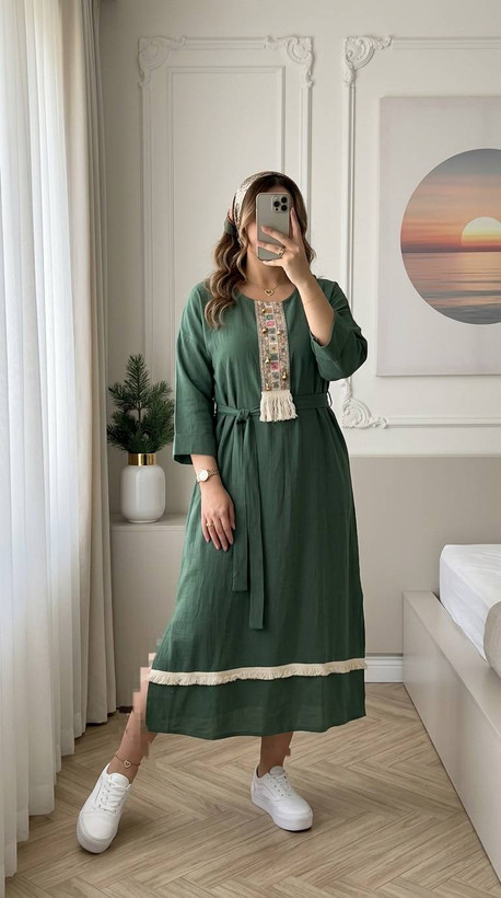 کفتان موسلین جنس : موسلین دبل فیس درجه یک زیتونی - مشکی - سدری - نسکافه ای - فری سایز زنانه
