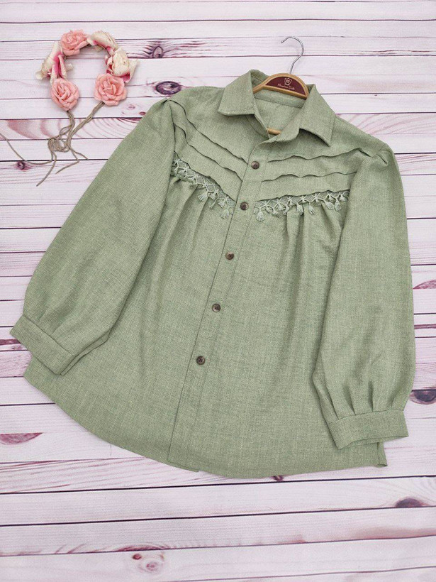 شومیز مجلسی شمیم جنس : شانتون کنفی اعلا وارداتی مشکی, طوسی, سورمه ای, استخوانی, سبز, نسکافه ای فری سایز زنانه