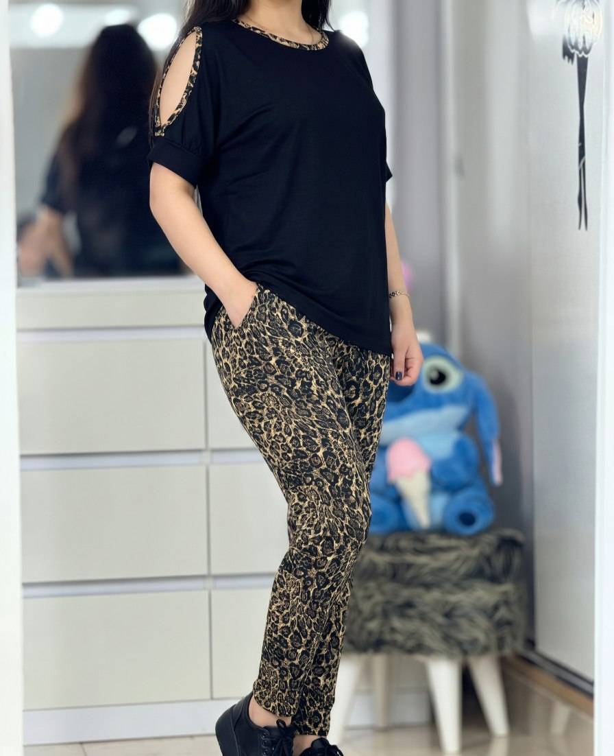 ست پرنس جنس : ویسکوز کش تکرنگ فری سایز زنانه