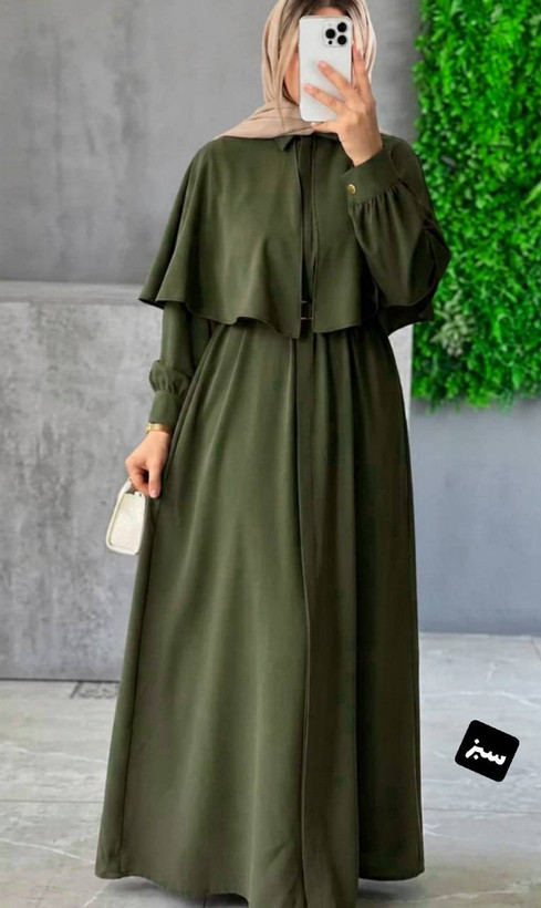 پیراهن شنل دار شکیلا جنس : الیزه مشکی, سبز, زرشکی, آبی, بنتون, طوسی, بنفش, کاربنی, پنککی فری سایز زنانه