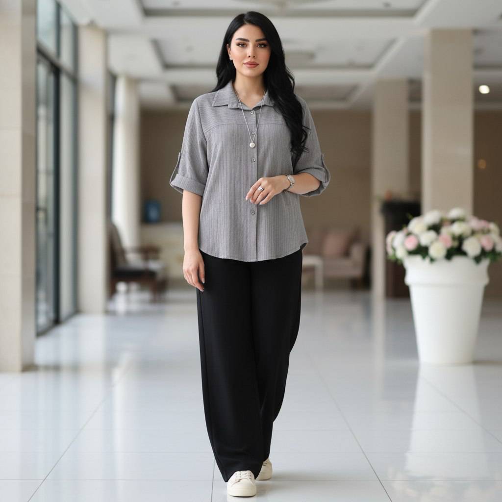 مانتو ساناز جنس : حصیری درجه یک سرمه ای, کرم, طوسی تیره, طوسی روشن, استخوانی فری سایز زنانه