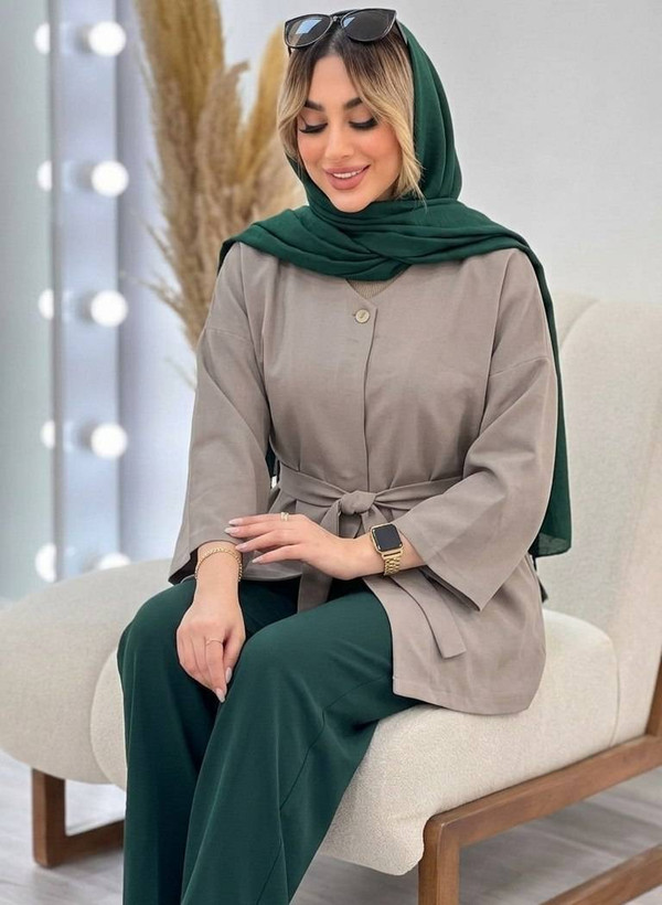 کت تک پرنسس جنس: دبل مازراتی درجه یک قهوهای - مشکی - نسکافه ای - کرم فری سایز زنانه