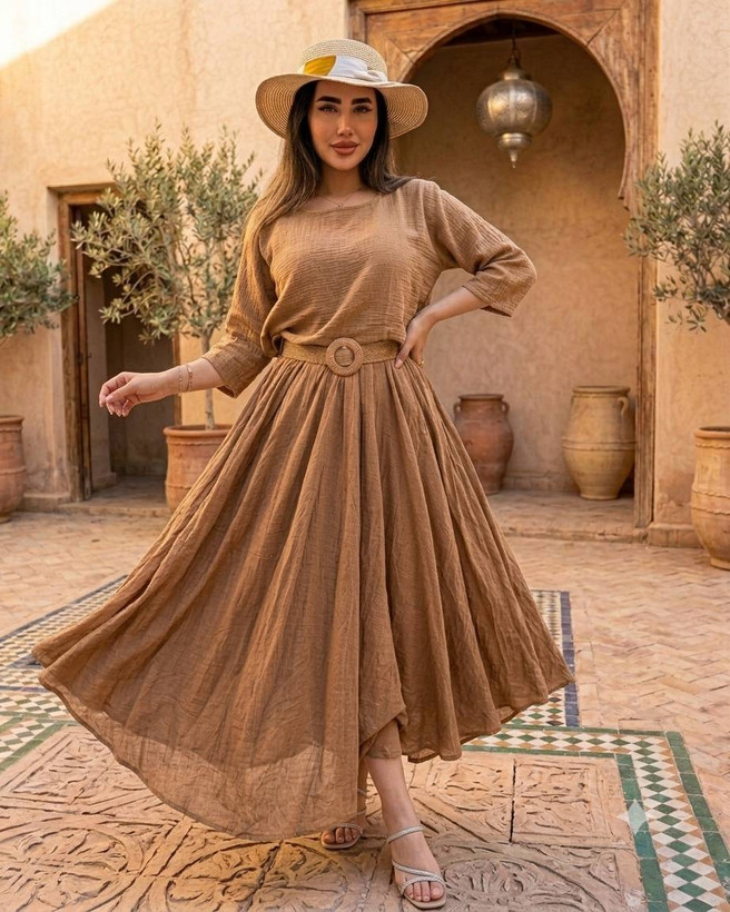 کراپ سارافون سوزان جنس : شانتون صوفیا کرم - نسکافه ای - سدری - طوسی - مشکی - قهوه ای - بنتون - سبز - سورمه ای - فری سایز زنانه