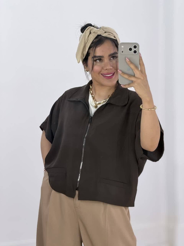 وست إلین جنس : کرپ سیلک مشکی, سرمه, شکلاتی, طوسی, سفید, صورتی, آبی روشن فری سایز زنانه