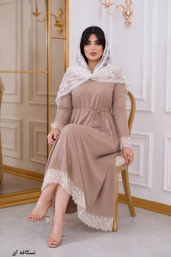 پیراهن بلند ناناز جنس : مازراتی مشکی, شکلاتی, نسکافه ای, سورمه ای, زرشکی, آبی, بنتون, آبی نفتی فری سایز زنانه