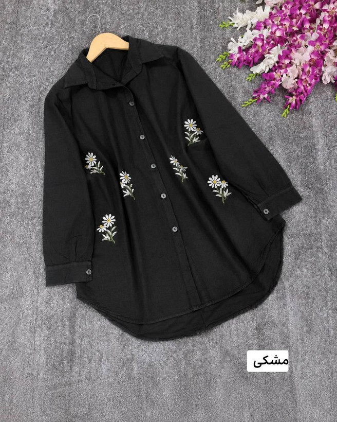 شومیز سوگند جنس: الیاف درجه1 ابی - زرشکی - سدری - سورمه - مشکی - موکا - نسکافه - یشمی فری سایز زنانه