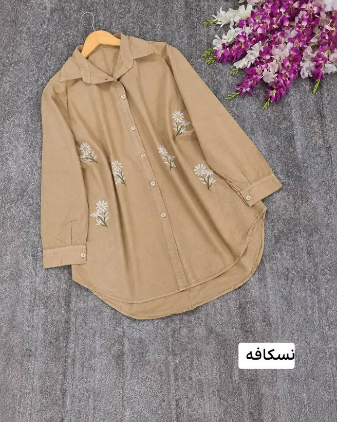 شومیز سوگند جنس: الیاف درجه1 ابی - زرشکی - سدری - سورمه - مشکی - موکا - نسکافه - یشمی فری سایز زنانه