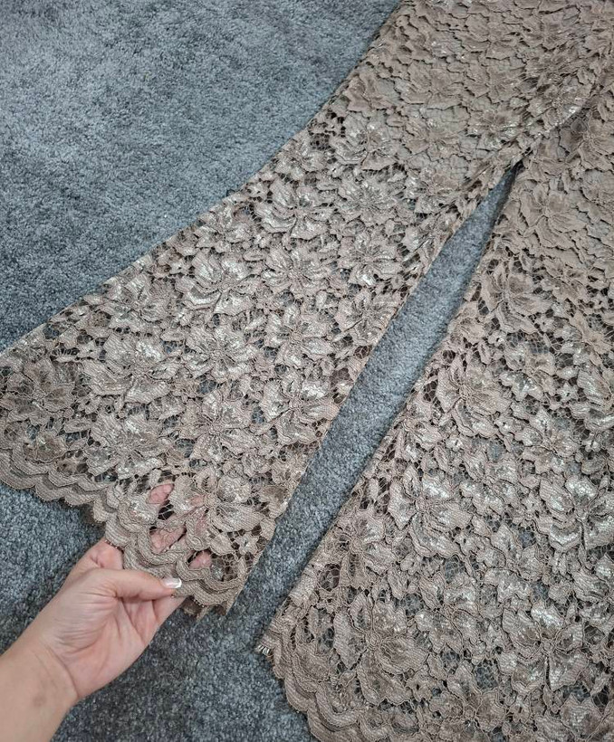اورال گیپور جنس : دانتل طلایی - شکلاتی - زیتونی - سایزبندی زنانه