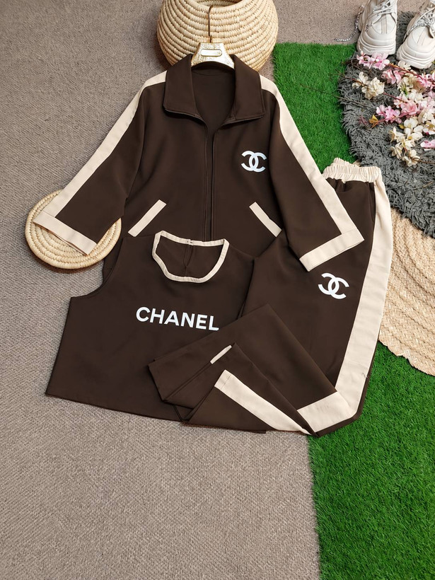 3تیکهCHANEL جنس : سوپرمازراتی گرم بالا مشکی, قهوه ای, سرمه ای فری سایز زنانه
