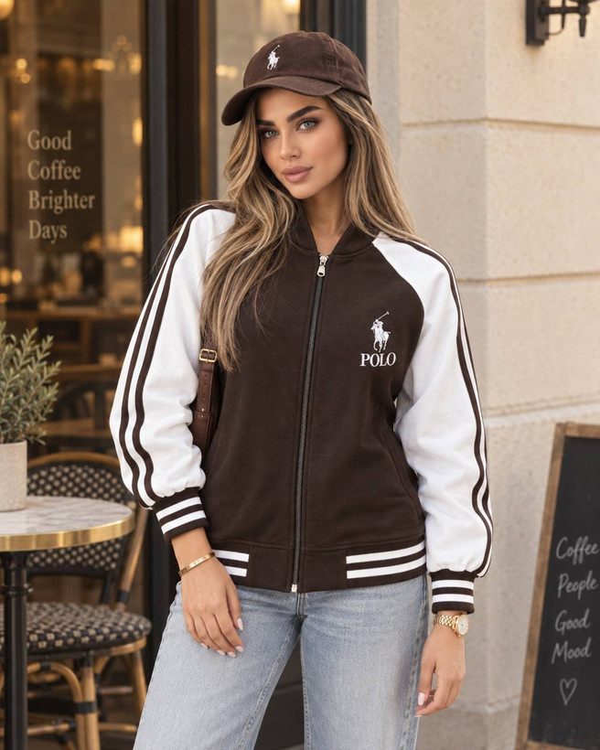 سویشرت polo جنس : دورس داخل کرکی مشکی, آبی, سفید, صورتی, زرد فری سایز زنانه