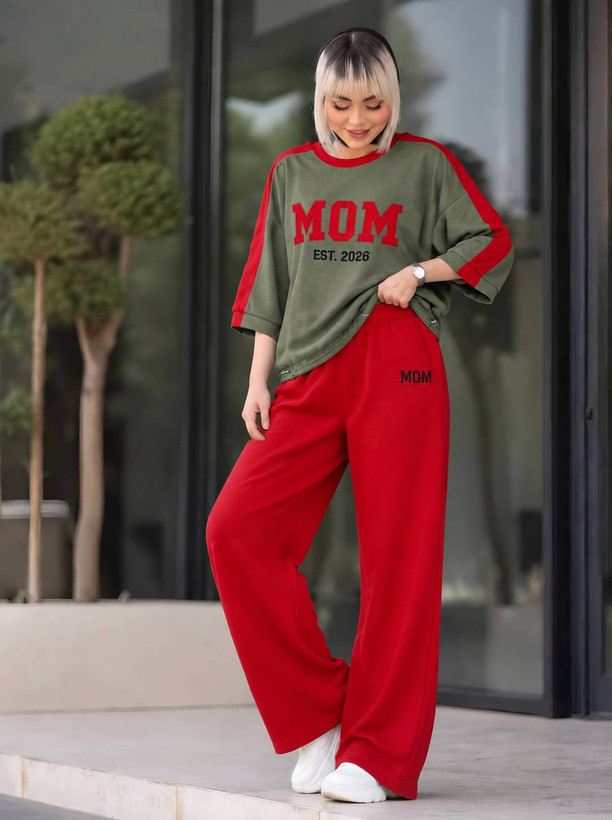 ست اسپرت mom جنس : پنبه گلکسی فری سایز رنگبندی زنانه