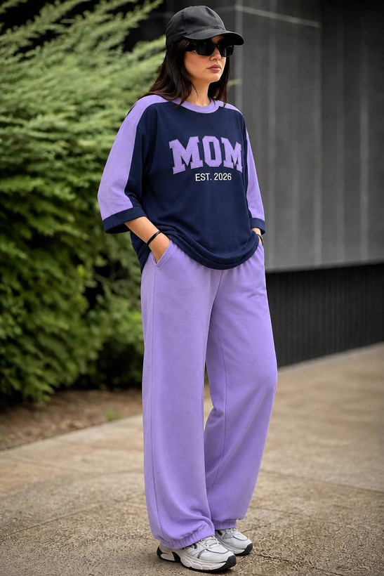 ست اسپرت mom جنس : پنبه گلکسی فری سایز رنگبندی زنانه