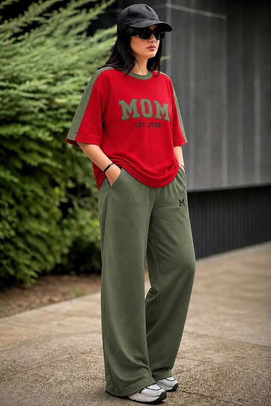 ست اسپرت mom جنس : پنبه گلکسی فری سایز رنگبندی زنانه
