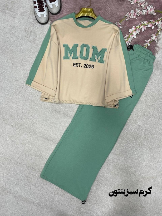 ست اسپرت mom جنس : پنبه گلکسی فری سایز رنگبندی زنانه