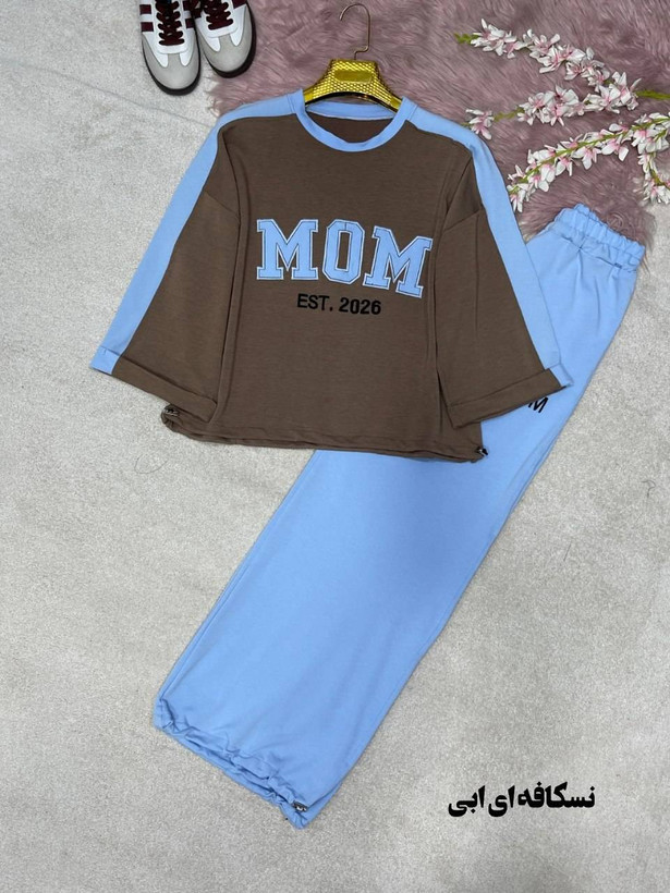 ست اسپرت mom جنس : پنبه گلکسی فری سایز رنگبندی زنانه